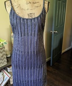 Adrianna Papell sequined tank dress